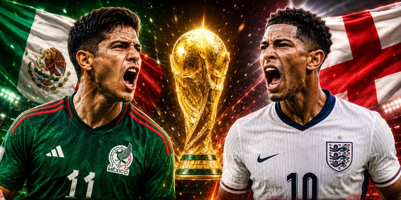 Soi Kèo Mexico Vs Anh 07h00 Ngày 06/07 World Cup 2026